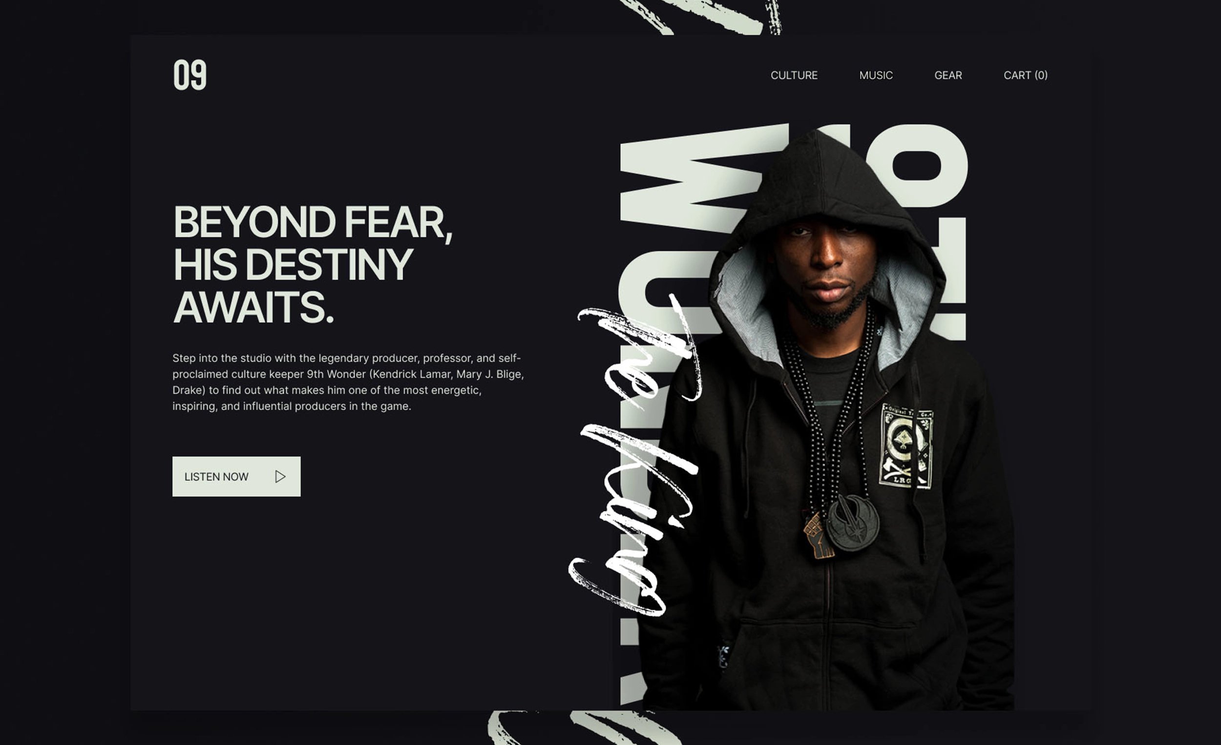 9th Wonder brand identity system — logo and visual language