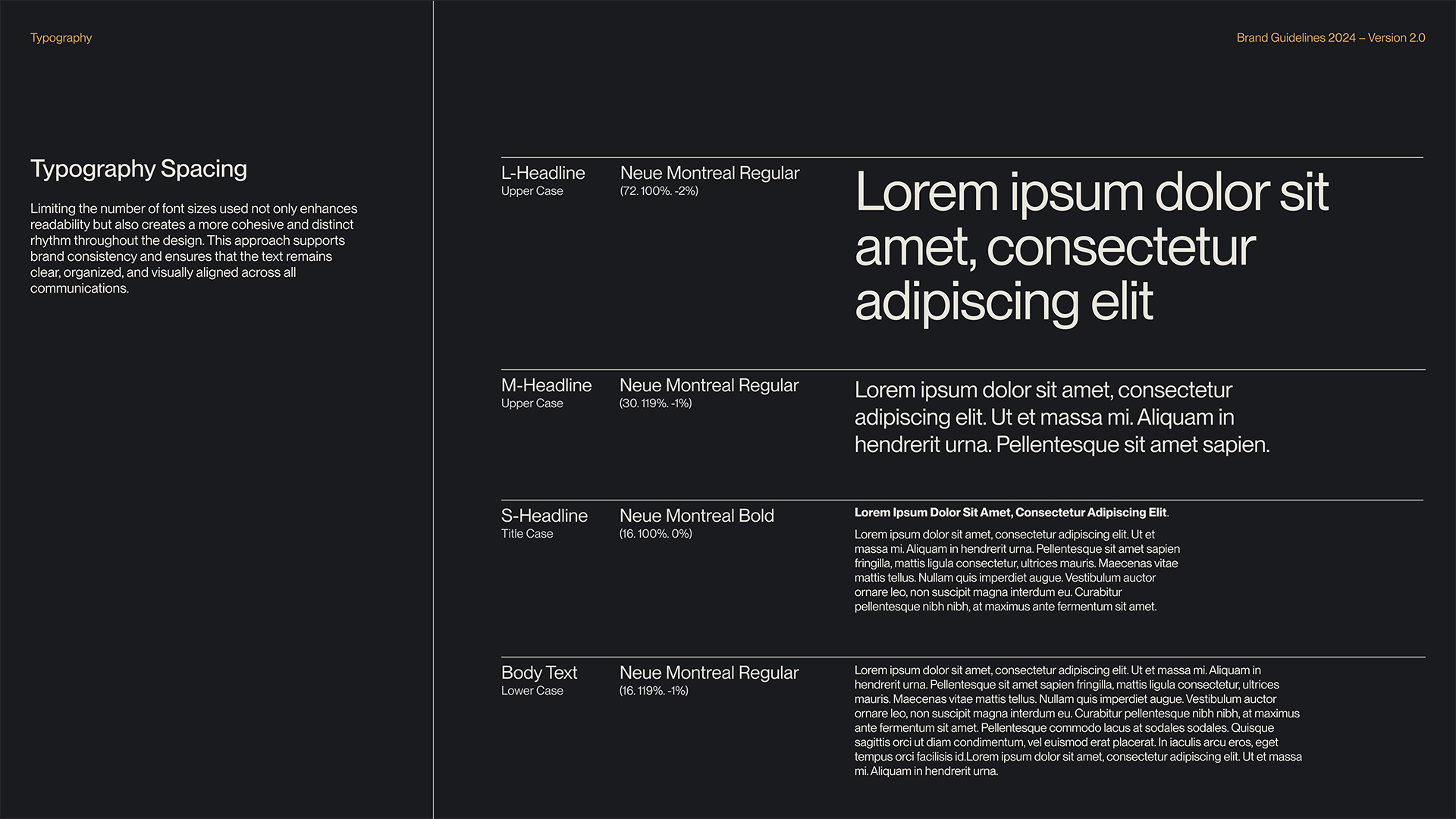 BLN24 typography spacing — type scale and spacing guidelines