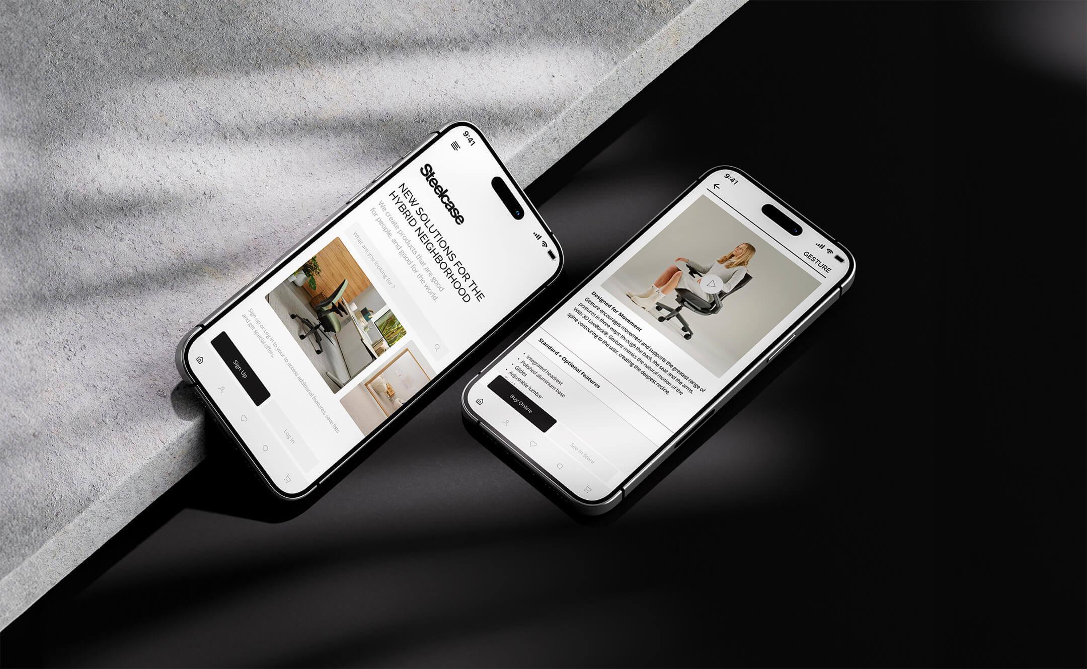 Steelcase — Mobile app UX/UI design case study